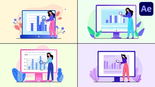 Chart Analytics Explainer for After Effects