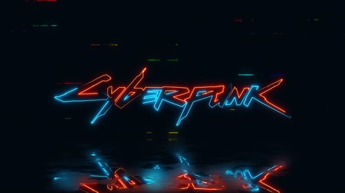Neon Glitch Logo V2