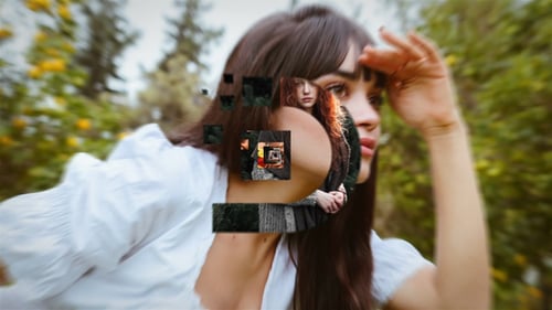 Dynamic Geometric Photo Reveal Logo Intro