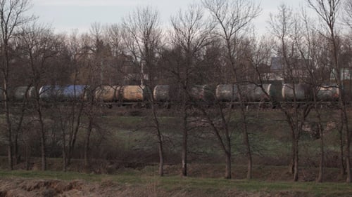 Satz Tanks mit Öl und Kraftstoff