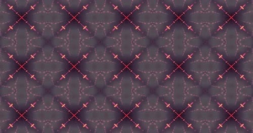 Glowing Geometric Abstract Kaleidoscope Pattern Loop