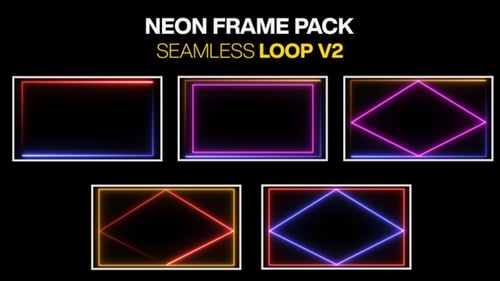 Neon Border Frame Pack Loop V2