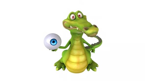 Lustiges Krokodil - 3D-Animation