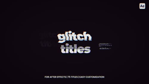 Glitch Titles After Effects