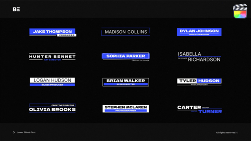Lower Thirds Text \ FCPX