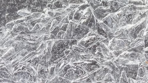 Close Up of Natural Ice Crystal Formations