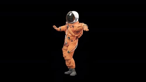 Dancing Astronaut 3D Animation for Space and Technology Projects