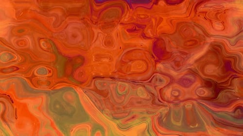 Abstract Fluid Motion Background with Vibrant Paint Swirls