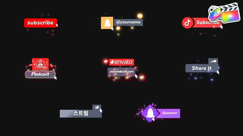 Social Media Lower Thirds for FCPX