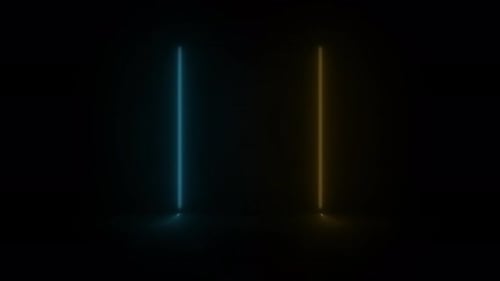 Colorful Neon Vertical Bars Loop Animation