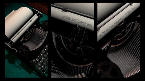 Vintage Typewriter Mockup