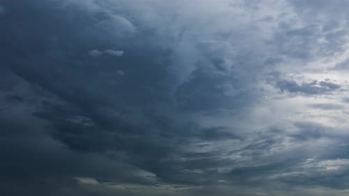 Dark Ominous Clouds Moving Across the Sky