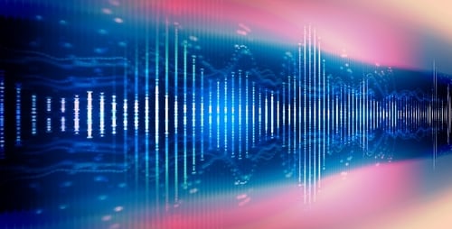 Futuristic Digital Audio Spectrum Equalizer Background