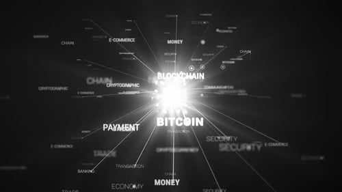 Connexion en boucle de mots sur la blockchain
