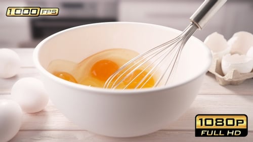 Whisking Eggs for Omelet