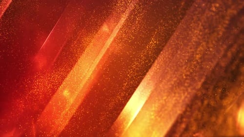 Abstract Particle Light Streaks Warm Red Orange Background Loop