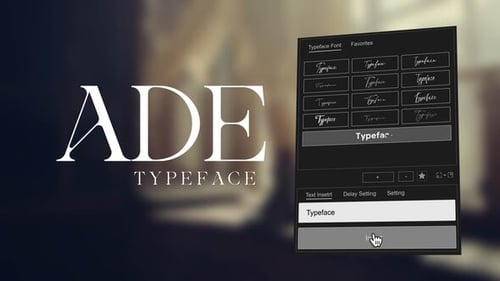 Анимированный шрифт - Ade