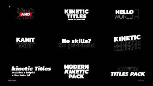 Kinetic Titles 6.0 | After Effects