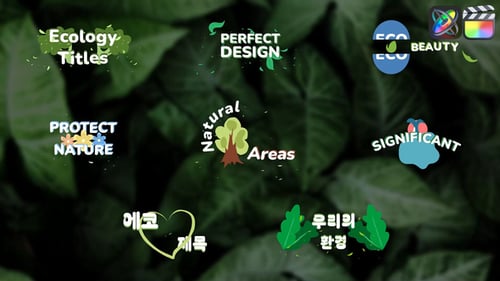 Títulos de ecología para FCPX