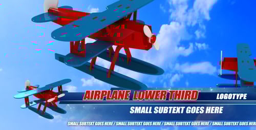 Kids Airplane - Lower Third