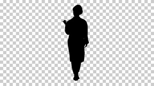 Mujer en silueta, Alpha Channel