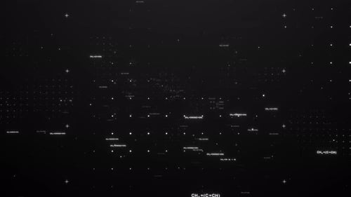 Scientific Chemical Formulas Animated Background Graphic