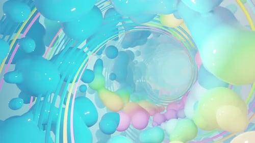 Abstract Holographic Geometry With Radial Circles 03 4K