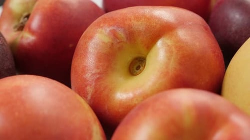 Fresh Nectarines Close Up