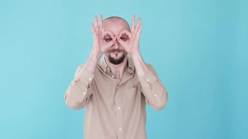 Okay Gesture Positive Respond Funny Guy Gif Loop