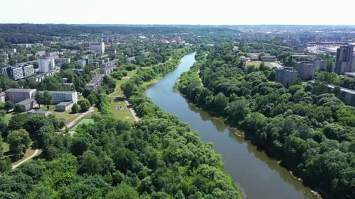 River Bights with Buildings on Each Side