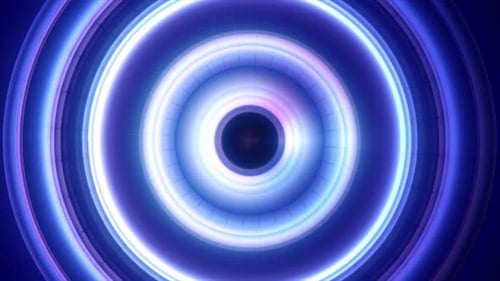 Futuristic Pulsating Concentric Rings Abstract Background Loop