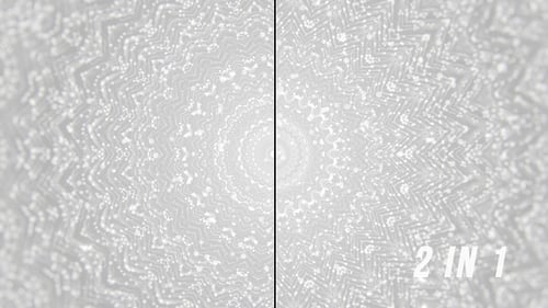 White Geometric Sparkle Loop Background