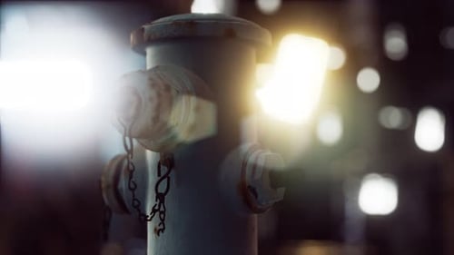 Fire Hydrant in Small Town