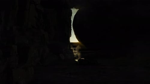 Resurrection Theme: Stone Rolling Away from Tomb Entrance Reveal