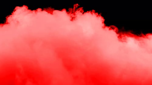 Abstract Red Fog on Black Background