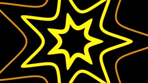 Yellow Vj Loop Tunnel Background