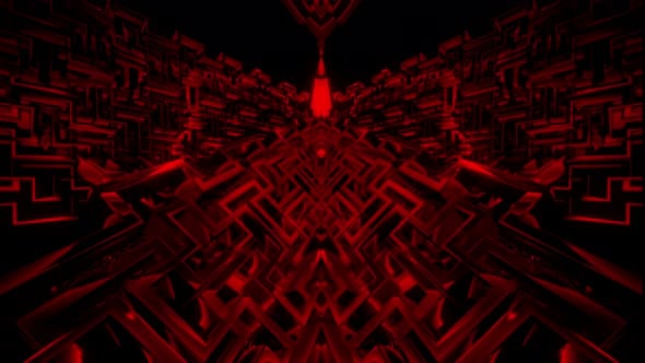 Deep Red Rotating Labyrinth Loop Background, Backgrounds Motion ...