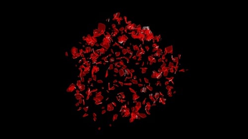 Red Shard Explosion Particle Effect Transition