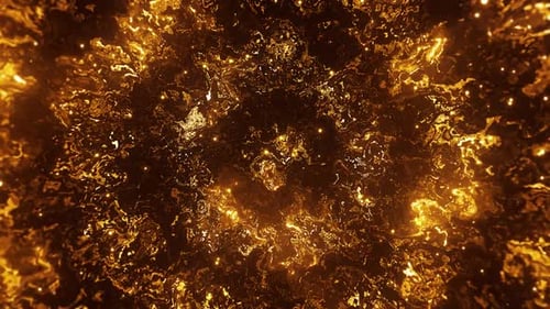 Gold Radial Turbulent Waves
