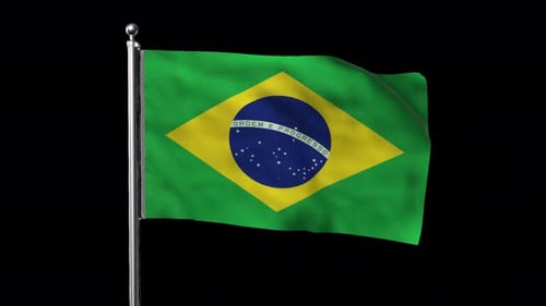 Flag of Brazil with Alpha Channel