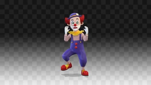 Gruseliger Clownspaziergang