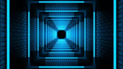 Blue Abstract Tunnel Loop