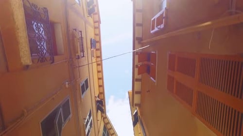 Walking Through an Ancient Narrow Street in Cinque Terre