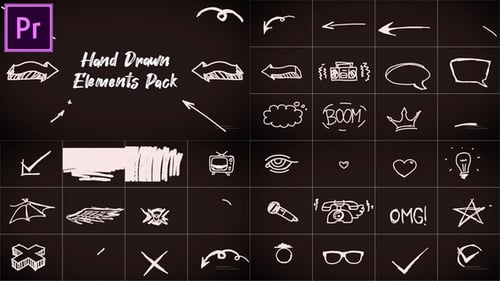 Hand Drawn Elements Pack MOGRT