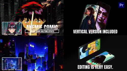 Anemie Comic Halftone Effects For Premiere Pro