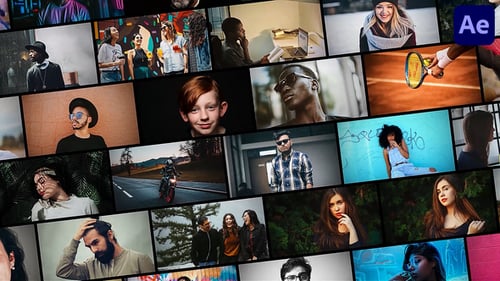 Fast Mosaic Logo Opener