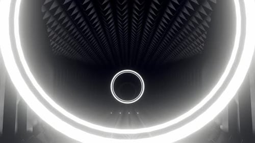 Industrieller Sci-Fi-Flurtunnel 03 HD