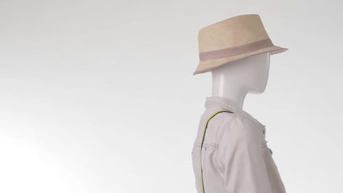 Stylish Mannequin Displaying Fashionable Outfit and Accessories