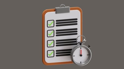 3D Animation of Project Deadline Approaching