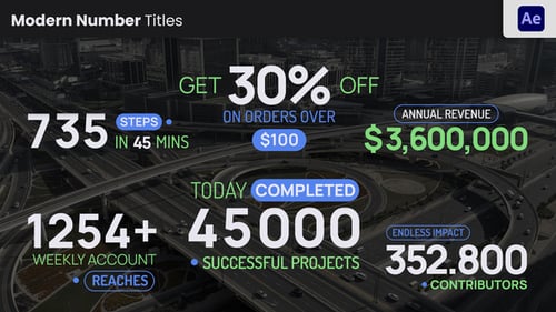 Modern Text Title Number